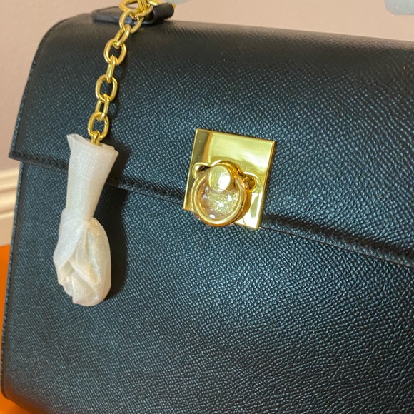 clasp linen crossbody/handheld bag - Picture 5 of 6